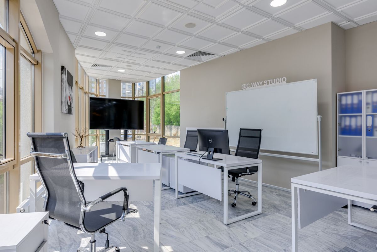 Clean modern office interior